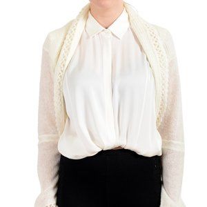 John Galliano OffWhite Wool Mohair Bolero Sweater